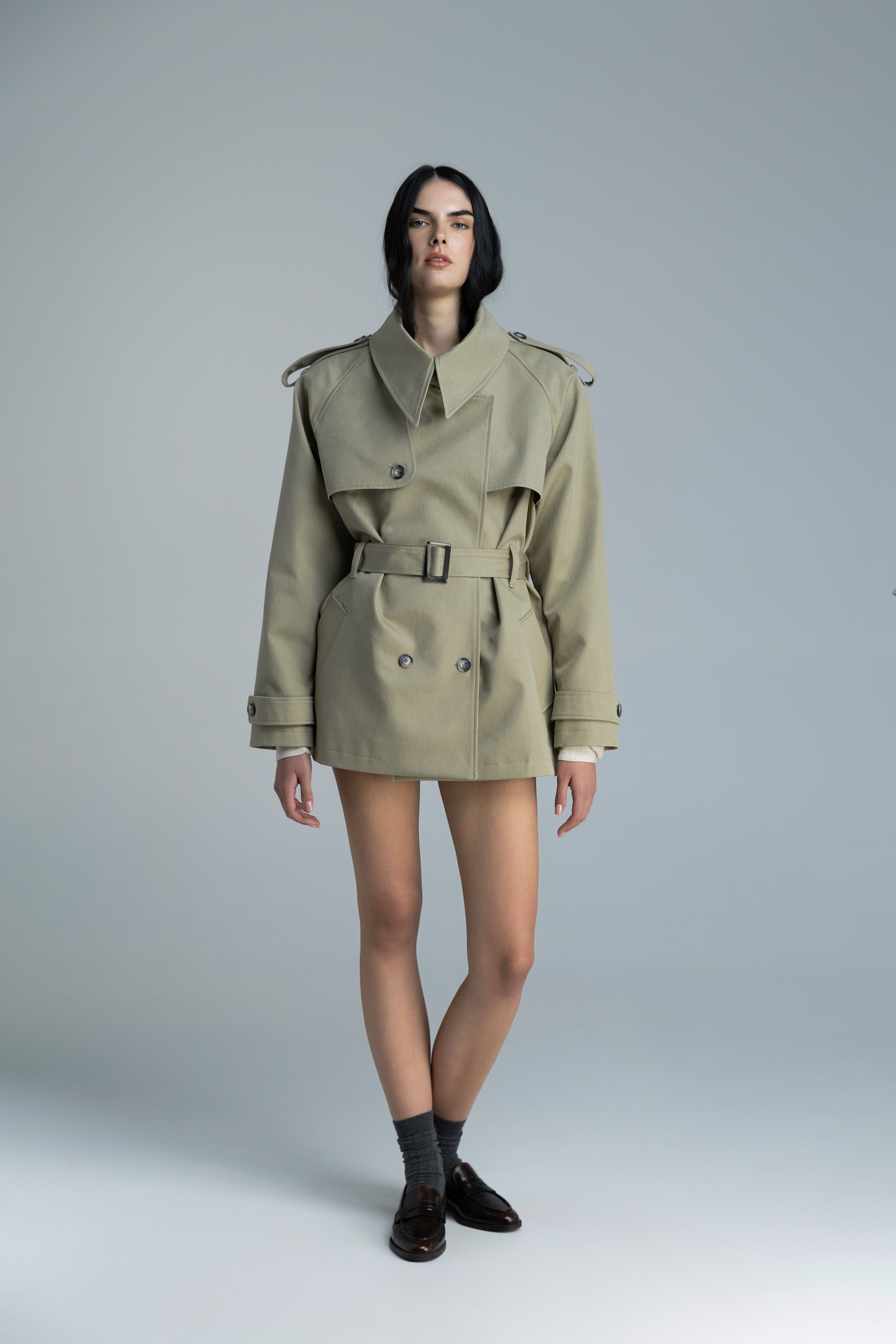 Almira Women Short Trench Coat | TeAdore | teadore.com
