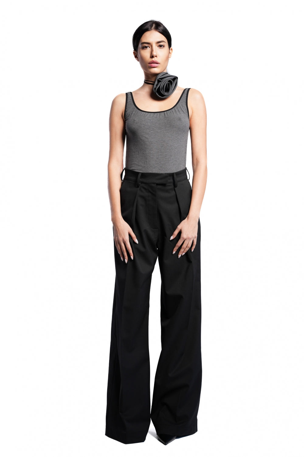 сив потник с черни кантове теадореп