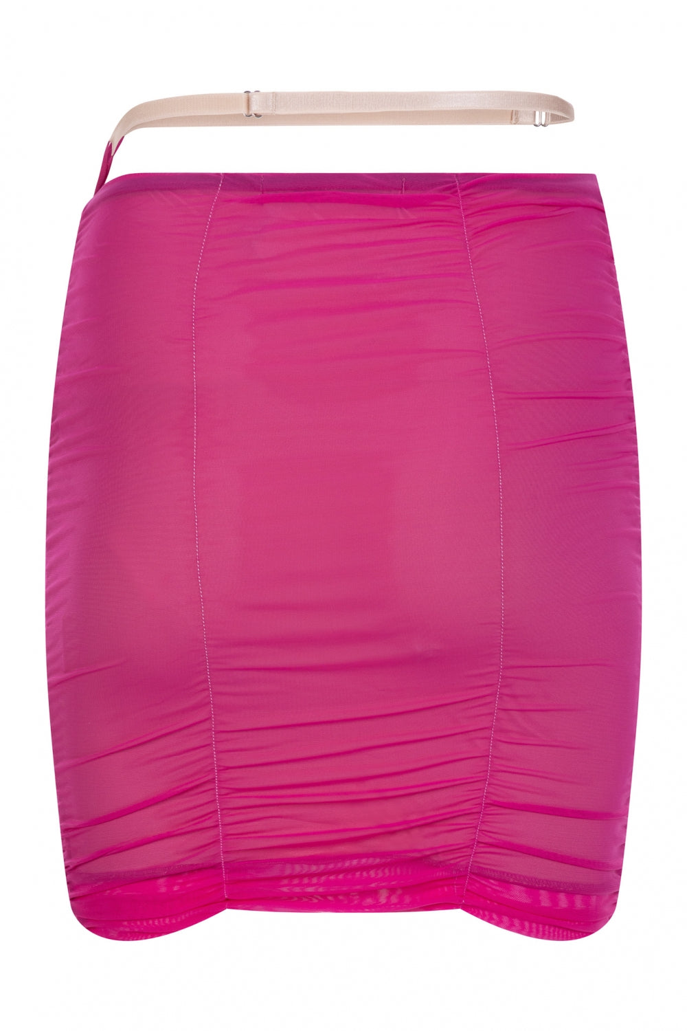 Къса мрежеста пола в цикламено teadorep