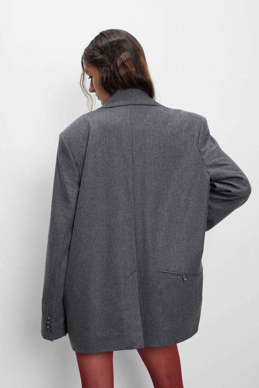 сиво кашмирено дамско сако от teadorep