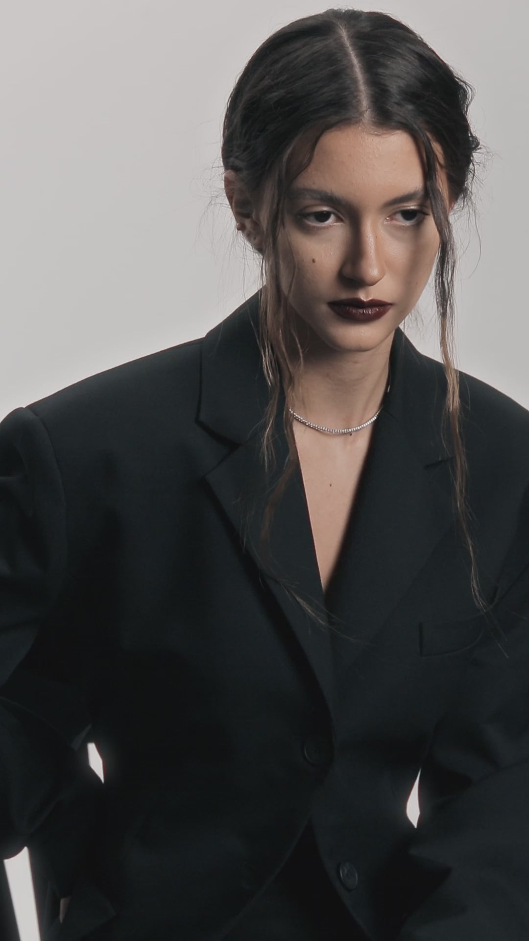 AMIRA BLACK WOOL BLAZER