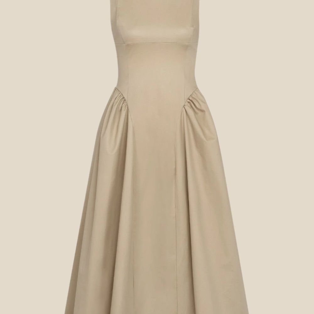 Дамска дълга рокля с гол гръб теадоре