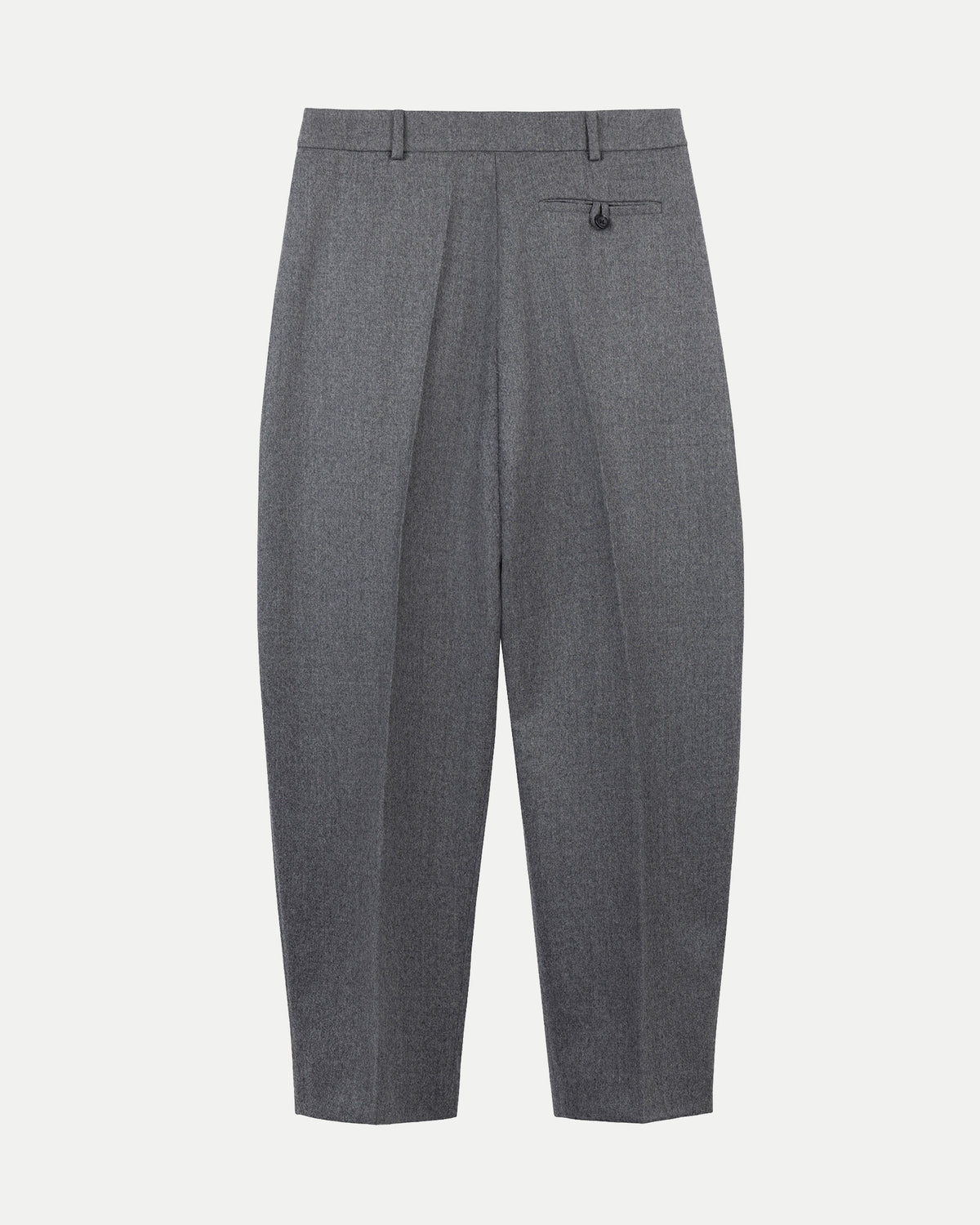 Back view of TeAdore luxury wool-blend style cashmere trousers highlighting a buttoned welt
