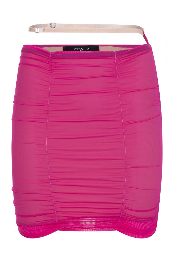 секси мини пола с набори от мрежа на българската модна марка teadore p