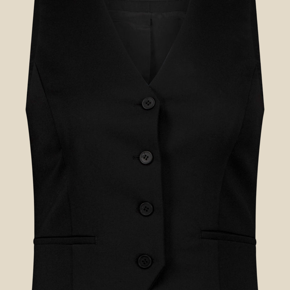 cropped women black wool blazer from the top Bulgarian fashion brand teadorep