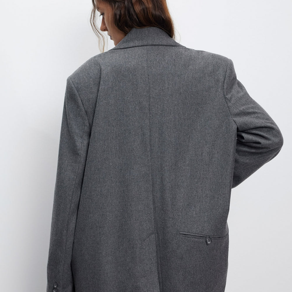 сиво кашмирено дамско сако от teadorep